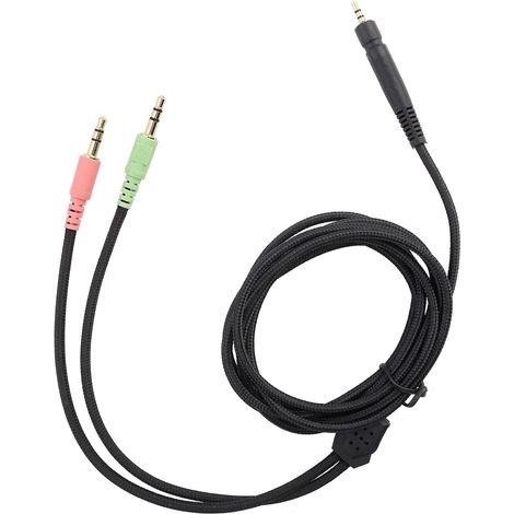 Gaming Headset Cable Compatible with G4ME One PC 373D PC37X GSP350 500 600PC Gold Plated Plug 3.5mm Oxygen-Free Copper Wire Enhanced Performance Compact Portable Design (1/5)