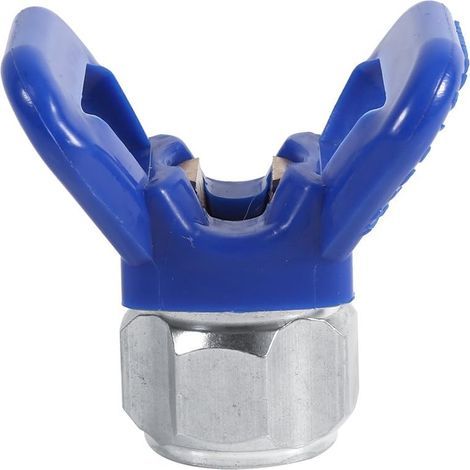 Buse siège garde-airless pulvérisateur de peinture pistolet buse garde buse remplacement siège outil universel bleu nouveau (1/5)