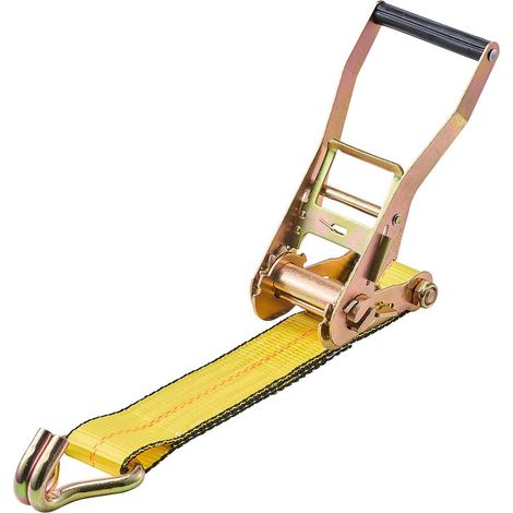50,8 mm x 9,1 m Ratschengurte, hochbelastbar mit doppelten J-Haken, 4536 kg Belastbarkeit, 10er-Packung zur Ladungssicherung. (1/5)