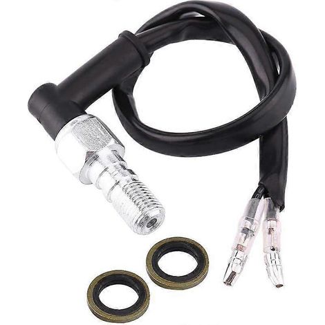 Interrupteur de frein hydraulique, interrupteur de pression hydraulique de frein arrière universel pour moto avec rondelles M10x1mm (1/5)