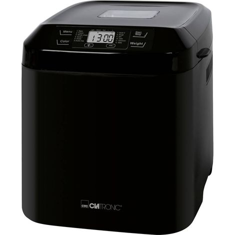 Clatronic BBA 3774 Macchina per il Pane 12 programmi 1500 g 3 L timer 13h 550 W colore Nero (1/4)