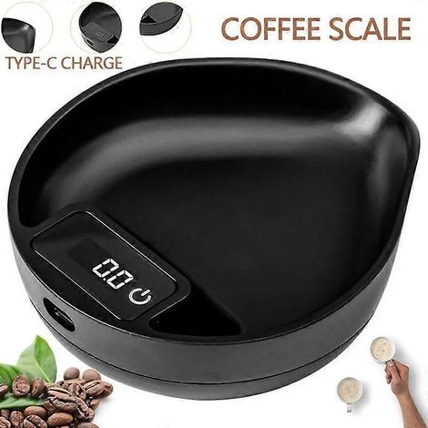 Mini balance électronique à café, plateau de pesée pour expresso, portable et multifonctionnelle, idéale pour la maison, la cuisine et les cafés. (1/5)