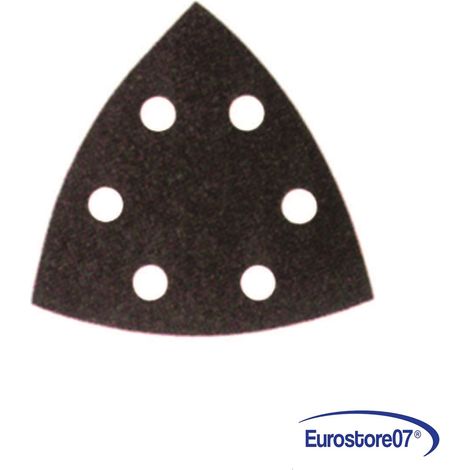 MAKITA   FOGLI CARTA ABRASIVA A DELTA CON VELCRO FORATI  grana 60  da pz.10 (1/4)