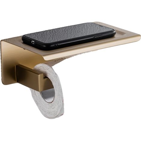 Distributeur de papier toilette, en acier inoxydable, design mural, ZJP-or (1/2)