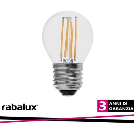 FIL. LED, E27 G45, 4W, 470LM, 2700K - Luce CALDA (1/2)
