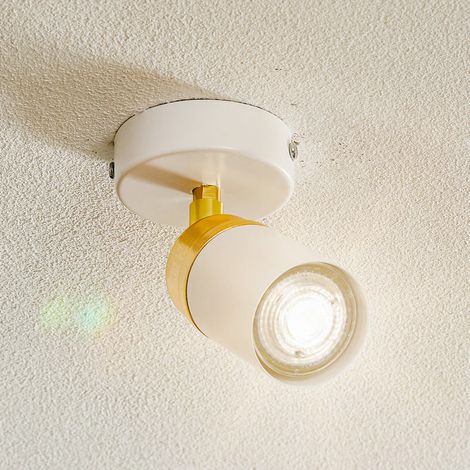 [NEUWERTIG] B-Ware Reno Deckenspot Deckenstrahler Spot Lampe Leuchte Weiß Gold Einflammig (1/2)