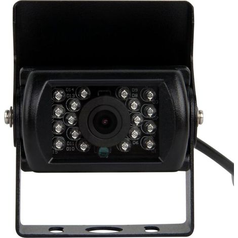 120°-Farbrückfahrkamera – Nachtsicht mit 18 IR-LEDs – Wasserdicht nach IP67 – Reichweite bis zu 15 m – 180° verstellbarer Winkel
