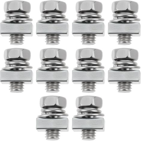 Confezione da 20 dadi quadrati di montaggio batteria per tosaerba M5 x 10 mm compatibili con Ariens compatibili con MTD (1/5)