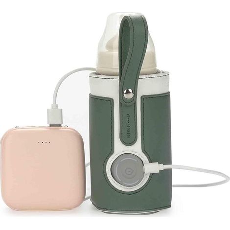 Chauffe-biberon portable 3 températures réglables - Sac chauffant pratique pour biberons à la maison et en déplacement (1/5)
