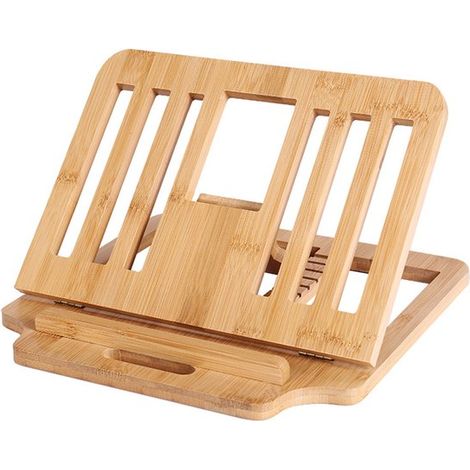 Supporto per laptop, supporto per laptop pieghevole in legno, supporto per computer regolabile, portatile, supporto universale per laptop con diverse angolazioni (1/5)