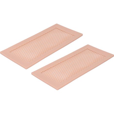 Lot de 2 protections de ventilation en silicone marron pour la sécurité des enfants à la maison. (1/5)