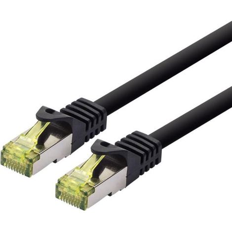 Cavo di collegamento LOGON CAT6A SFTP/AWG26/LSOH 3M 500MHz Nero, TCR6ASS030BL