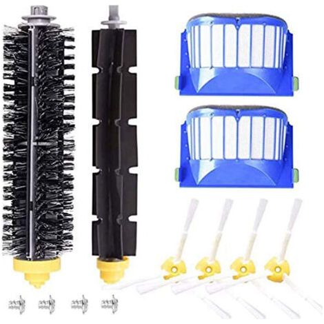 Kit d'accessoires pour iRobot Roomba série 600 Pièces de rechange pour 600 605 610 615 620 625 630 635 640 645 650 655 660 665 670 671 675 680 690 691 692 filtre HEPA