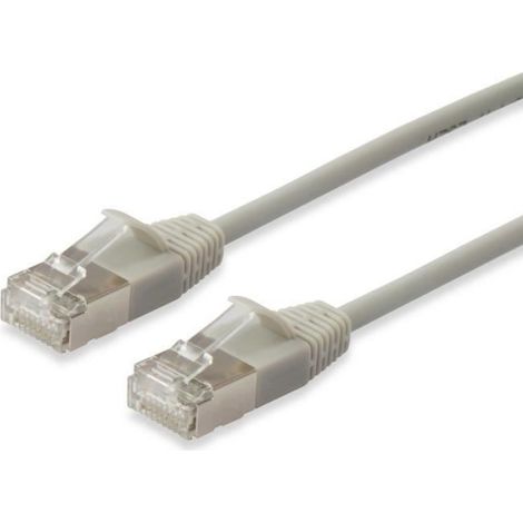 Câble Réseau Cat6a - S/FTP Blindé - RJ45 Doré - LSZH - 10 Gbit/s - 0,5 M - Beige ×1 (1/4)