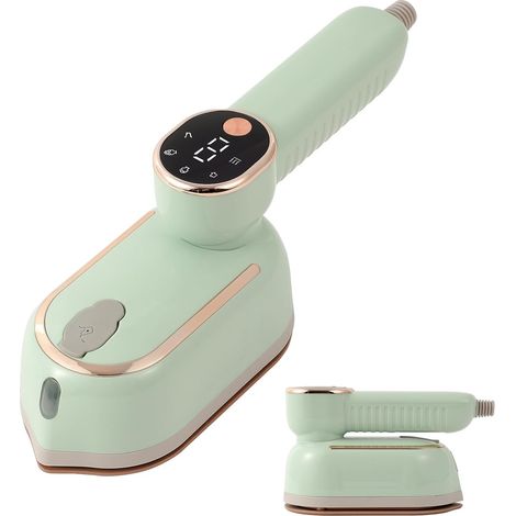 Défroisseur vapeur portable - Chauffage rapide, poignée rotative à 180° - Fer de voyage pour la maison, le dortoir et les voyages
