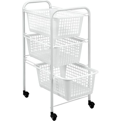 Carrello 3 P. Rett. San Diego 30X38 h 68 Metaltex (1/4)