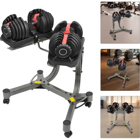 Support de placement d'haltères réglable pour haltères réglables 552 et 1090 pouvant supporter jusqu'à 100 kg