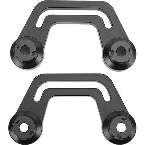 Tbest JL Jlu Support de montage de lumière pour pare-brise de rechange solide en aluminium aluminium luminaire Porte-feu de travail Sahara Rubicon Sport Gladiateur JT 2018 2022 2020 2020 2021 2022 (1/5)