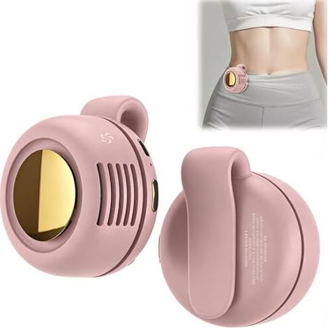 Mini ventilateur silencieux sans pales portable avec clip de taille, ventilateur mains libres rechargeable avec 3 vitesses pour voyage, bureau, chemise, cadeau d'été pour les amateurs de plein (1/4)