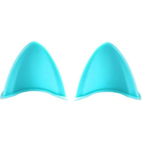 Une Paire De Ornement De Casque d'oreilles De Chat, Accessoires De Moto Mignons Auto-Adhésifs, Idéal pour Moto Vélo Scooter Casque. (1/2)
