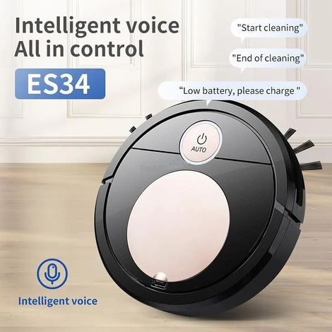 3-in-1-Smart-Saugroboter, Smart Home, intelligentes Kehren, Sprachsteuerung, Fernbedienung, automatische Touch-App (1/3)