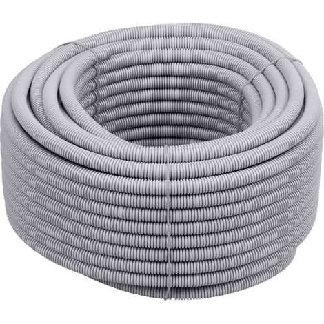 Meister Isolierrohr flexible Ausführung - 50 Meter - lichtgrau - 320 N (leicht) - M20 Gewinde - Flammwidrig