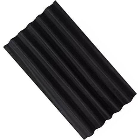 Rideau de douche noir pur, en polyester épais et imperméable, pour salle de bain, 200 x 200 cm (1/5)