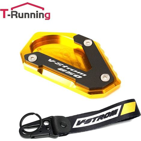 Kit béquille latérale, extension et plaque de support pour motos SUZUKI V-STROM 650/1000/1050 (1/4)