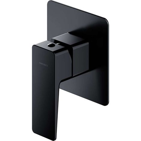 OMNIRES Parma - Grifo empotrado de ducha, con cuerpo de montaje, negro mate PM7445BL (1/2)