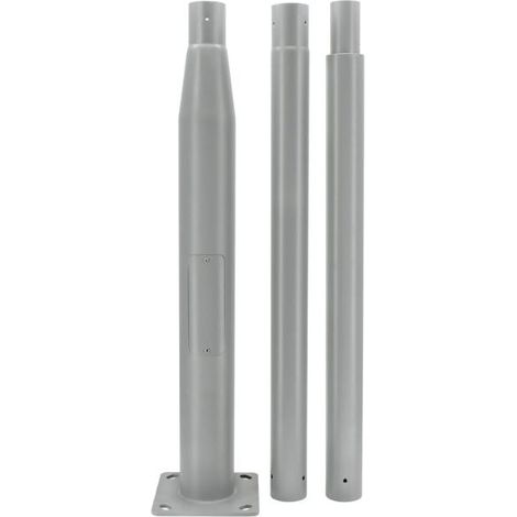 Mât d'Éclairage Public Droit 3m Ø60mm Gris - SILAMP (1/2)