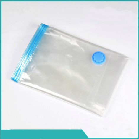 Sac de rangement sous vide Sac sous vide réutilisable Compacteur de vêtements Sac sous vide avec pompe pour couette Matelas Literie Oreiller 70  90  30 cm (Sac 3D PA) (1/5)