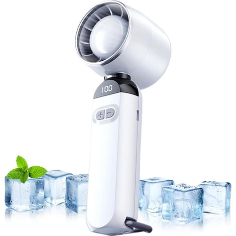 Filiyano-Ventilateur portable, petit ventilateur de bureau sans pales, 100 vitesses, silencieux et rechargeable, idéal pour une utilisation en (1/5)