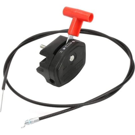 Câble accélérateur tondeuse 142 cm – Avec levier starter – Pièce rechange moteur (1/5)