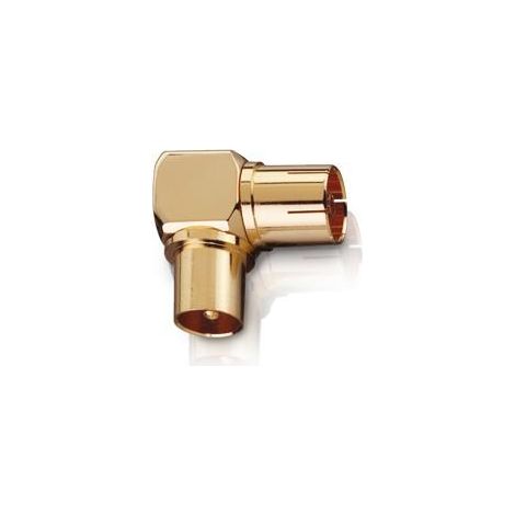 Adaptador de antena Oehlbach Antenna AD 90 metal macizo chapado oro