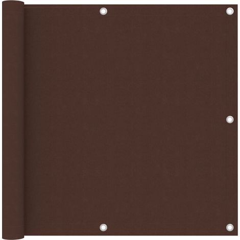 Paravento per balcone protezione privacy paravento 90 x 300 cm tessuto oxford marrone 020010240