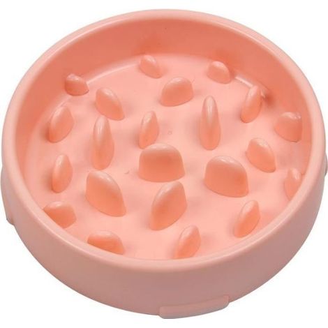 Bol d'alimentation - Non spécifié - 20x5cm - Antidérapant - Anti-glouton - Rose (1/4)