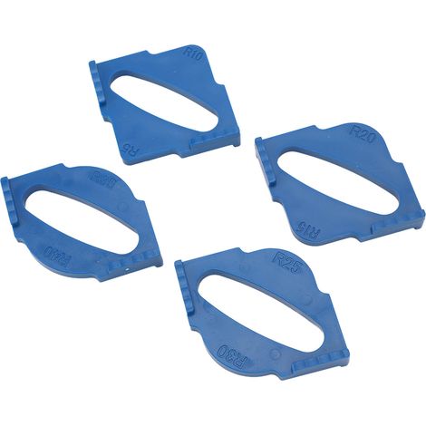 Gabarit de fraisage à rayon de courbure 4 pièces R5 R10 R15 R20 R25 R30 R35 R40