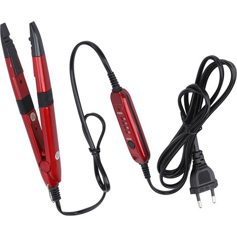 Fer à lisser à température constante pour extensions de cheveux, feuille d'isolation thermique, outils pour extensions de cheveux au crochet, prise UE 220-240 V (1/5)