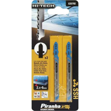 Lame per seghetto alternativo Metallo attacco rapido Piranha X25972