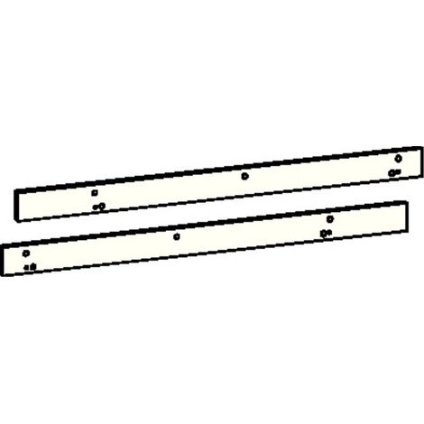Set piastra di montaggio serratura a scorrimento G-SR / BG bianco 9016 DORMAKABA (1/2)