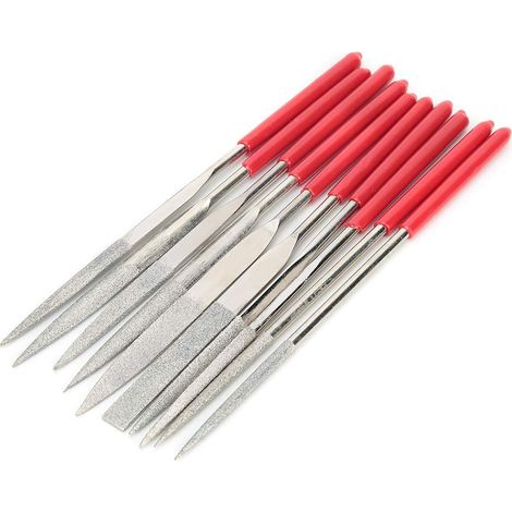 Lot de 10 mini râpes à main pour bijoux, 160 mm, pour sculpture sur bois, métal, kit de fichiers de traitement pour la fabrication (1/5)