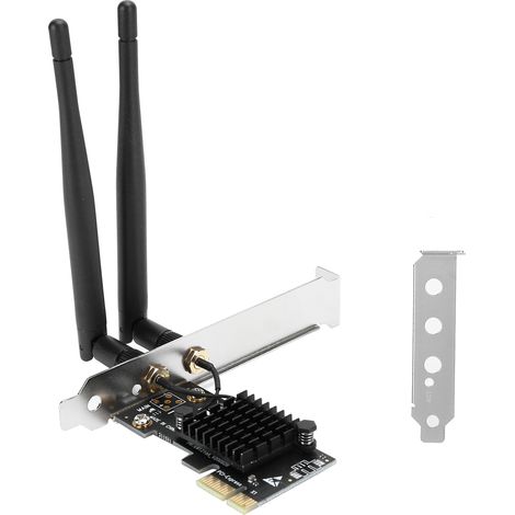 Carte WiFi PCIe Double Bande 2.4G/5G SU‑wie7265A, Compatible IEEE802.11a/b/g/n/ac pour Réseau Sans Fil (1/5)