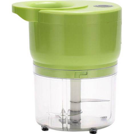 Robot culinaire électrique jaune-vert, petit robot culinaire portable multifonctionnel sans fil, pour un usage domestiqu (1/5)