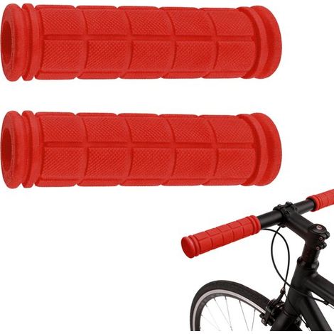 1 Paar Fahrradlenkergriffe farbenfrohe, weiche Gummilenkergriffe Fahrradlenkerhandschuhe ergonomische, rutschfeste, weiche Gummigriffe für Mounta (1/5)