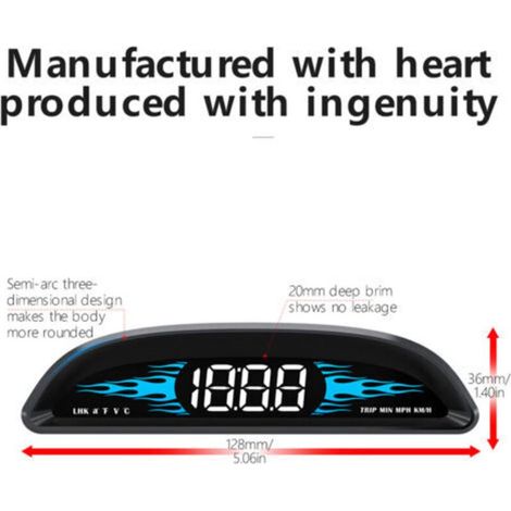 Compteur de vitesse OBD neuf, affichage tête haute B2, détecteur de diagnostic multifonctions, conduite sûre (1/4)