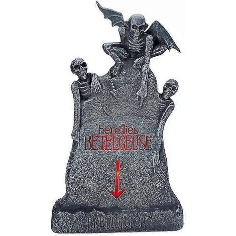 Décoration d'Halloween LED « Ci-gît Beetlejuice » (pierre tombale) - Officiellement disponible (1/5)