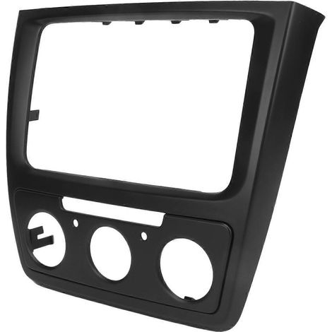 Façade d'autoradio CD 2-DIN avec commandes centrales, conversion de tableau de bord, modification intérieure, remplacement pour Yeti 2014