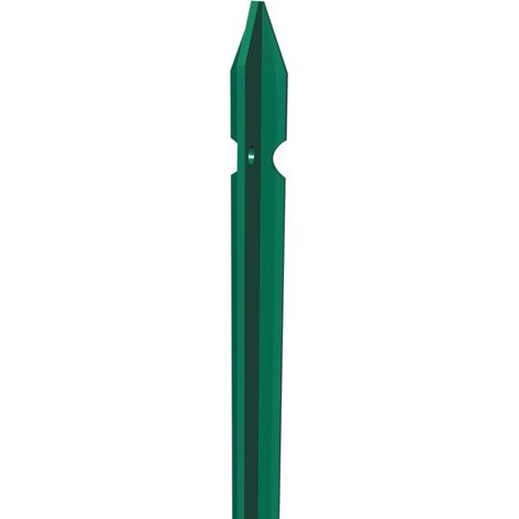 Palo paletto acciaio plastificato per recinzione a t 3x3x100 cm - 10 pz. - Salone