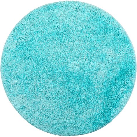 1 Tapis de Bain Rond 60 cm Chenille Antidérapant Absorbant Lavable Salle de Bain (1/5)