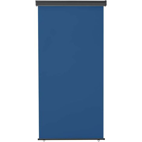 vidaXL Toldo lateral de balcón azul 125x250 cm (1/2)